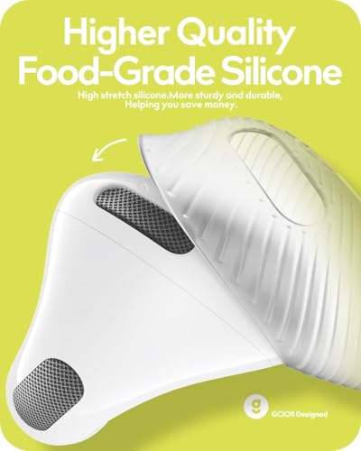 Gcioii 3 Pairs Ear Tips Covers for AirPods 4 [Fit in Case] Anti Slip Silicone Sport Ear Tips,Anti Scratches Accessories Compatible with Apple AirPods 4th Generation (Translucent) - Image 3