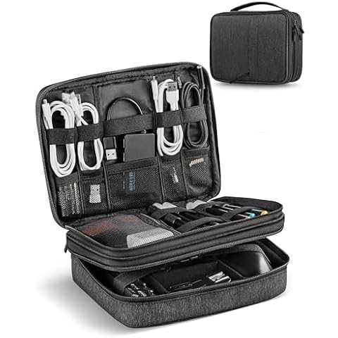 Gibot Large Capacity Travel Cable Organiser Cover