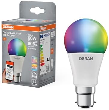 OSRAM SMART+ RGBW, lampe LED B22d avec Matter over Wifi, spéciale...