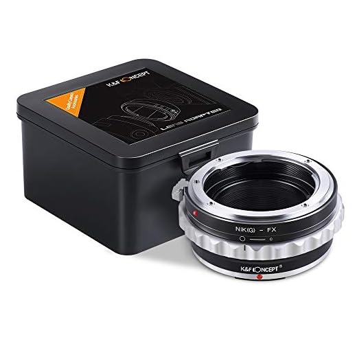 Nikon till Fuji X-adapter, K&F konceptlinsadapter med bländarkontrollring för Nikon Nikkor G AI F-monteringslins till Fujifilm Fuji X FX monteringskamera för Fuji XT2 XT20 XE3 XT1 X-T2