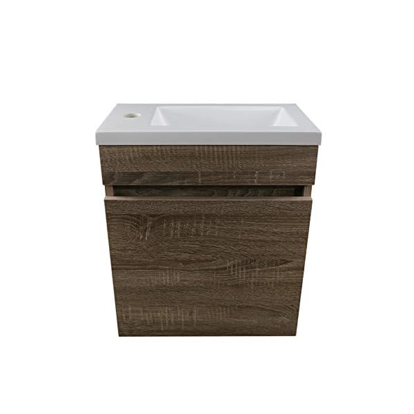 STARBATH PLUS Wash Stands Vanity Unit MDF Bathroom Furniture Cabinet Resin Basin Vanity Unit - Image 3