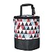 Insulated Baby Bottle Bag for Daycare - MBJERRY Size Upgrade Breastmilk Cooler Bag Baby Bottle Tote Bags, Easily Attaches to Stroller(Colored Triangle, Fits up to 4 Large 8 Oz. Bottles)