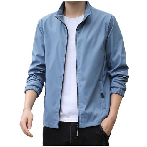Générique Blouson Aviateur Homme Daim - Bombers Homme Cuir - Veste/Blouse/Manteau/Top De Baseball Décontracté pour Homme Style Automne Coupe Carrée Style...