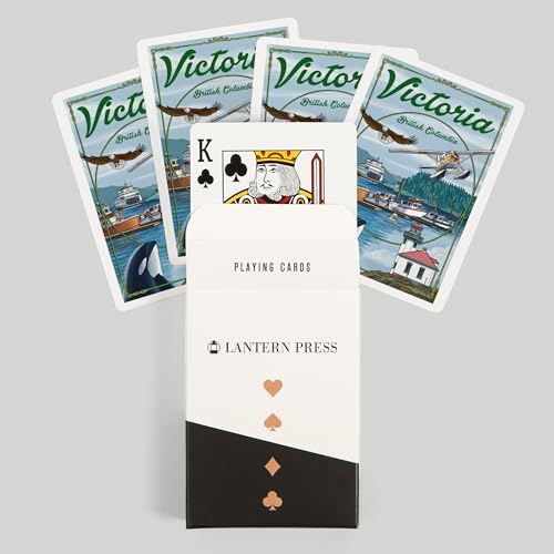 Baraja de 52 cartas tamaño póker Victoria British Columbia miniatura 6