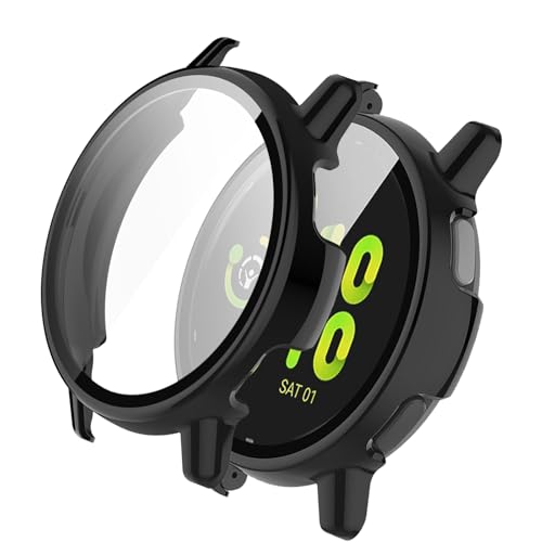 BUITFOU For GARMIN vivoactive 5 �J�o�[ �K�[�~�� vivoactive 5 �P�[�X�Ή� �����^ PC+�K���X�f�� ��̌^ �S�ʕی� �����^ �����ȒP �ϏՌ� �����ߗ� �w��h�~ ���h�~�i�u���b�N�j