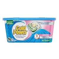 Cold Power 3in1 Triple Capsules Sensitive Laundry Detergent, 30 Count