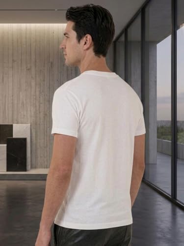 Image of Lux Cozi Men Cotton Half Sleeves Round Neck Regular Fit Casual T-Shirt