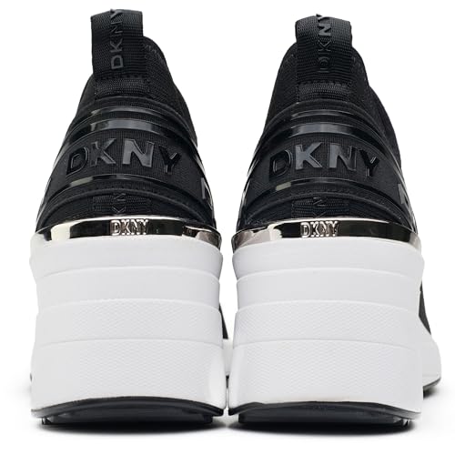 DKNY Women's Keeva Everyday Slip on Wedge Sneaker with Logo3