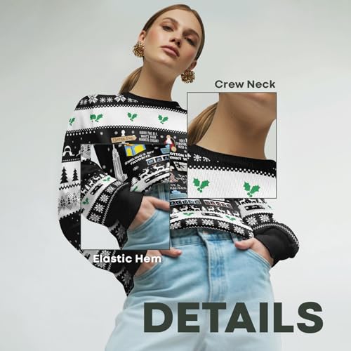 Image of 99TIMORO Funny Ugly Christmas Sweater for Men and Women, Holiday Pullover 2025, Novelty Crewneck Sweatshirt, Festive Gift