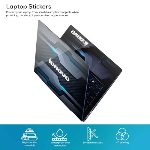 Image of Inkykart DSGN 153 Full Body Laptop Skin Bubble-Free| Laminated| Removable| HD Quality Sticker for Laptops Upto 15.6 Inches Compatible with Lenovo