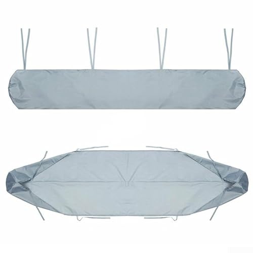 Cubierta de toldo para exteriores con características de almacenamiento que protege de la lluvia y la suciedad (4 m, gris)