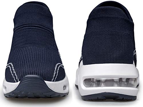 Image of DOUSSPRT Womens Walking Shoes Slip on Sock Sneakers Lady Girls Nurse Mesh Air Cushion Platform Loafers Fashion Casual