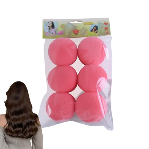 Niente Bigodini Per Capelli Termici - Bigottari Senza Calore, Spugna Di Bigodini Per Capelli Senza Calore, Bigodini Di Parrucchiere Di Qualità Salone Set Di 6, Morbida Spugna Per Curling Addormentato