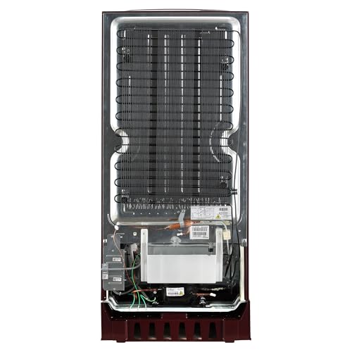 Image of LG 185 L 4 Star Direct-Cool Inverter Single Door Refrigerator (GL-D201ASCY, Scarlet Charm, Base stand with drawer | Fast Ice Making)