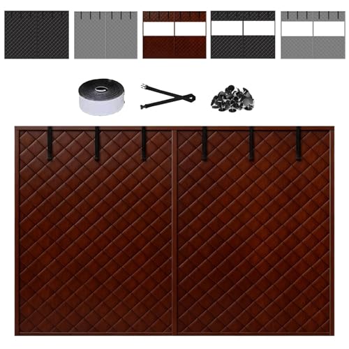 磁気断熱ガレージドアカーテン 冬用ガレージドア断熱スクリーン 防風・防寒・防音 厚手コットン素材 耐候性カバー 自動で閉まるマグネット式 のれん 省エネ 取り付け簡単 ガレージ・玄関・パティオに対応(茶色,幅549x高さ213cm)