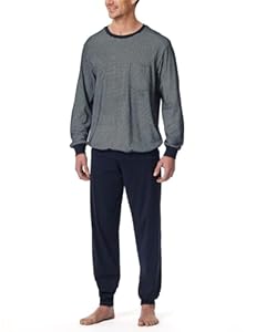 Schiesser Herren Schlafanzug lang mit Bündchen - Nightwear Set