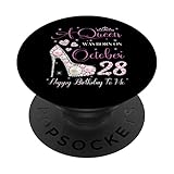 Photo Gallery una regina è nata a ottobre 28 buon compleanno a me festa popsockets popgrip intercambiabile Photo Gallery una regina è nata a ottobre 28 buon compleanno a me festa popsockets popgrip intercambiabile