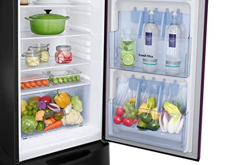 Image of Samsung 246L 3 Star Inverter Direct-Cool Single Door Refrigerator Appliance (RR26C3893CR /HL,Camellia Purple) Base Stand Drawer