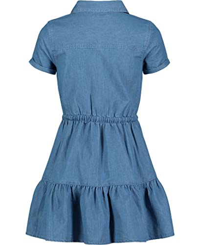 Tommy Hilfiger Girls' Short Sleeve Lightweight Denim Dress, Collared with Cinched Waist2