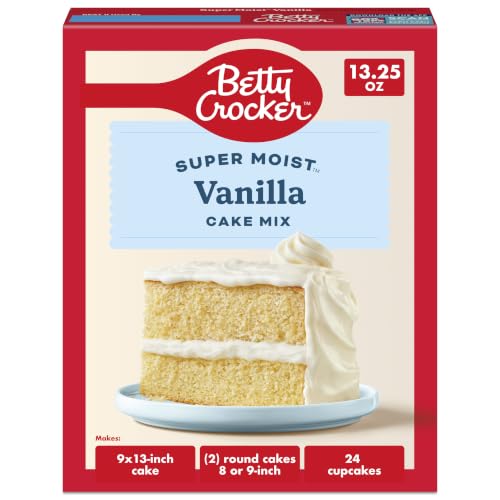 Betty Crocker, Super Moist, Vanilla Cake Mix, 13.25 oz
