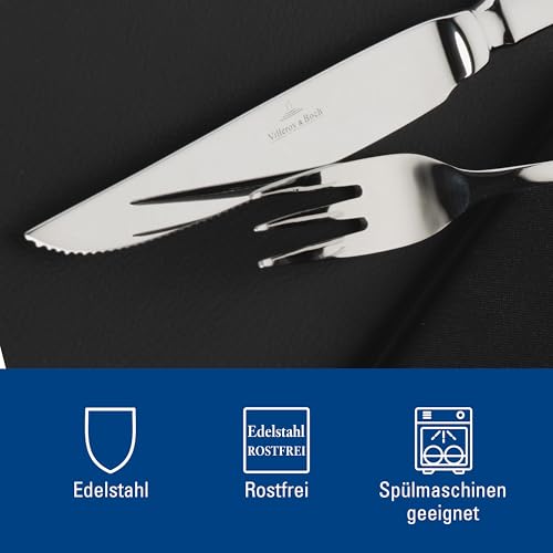 Foto von Villeroy und Boch - Oscar Steakbesteck, 12 tlg., für bis zu 6 Personen, Edelstahl, spülmaschinengeeignet