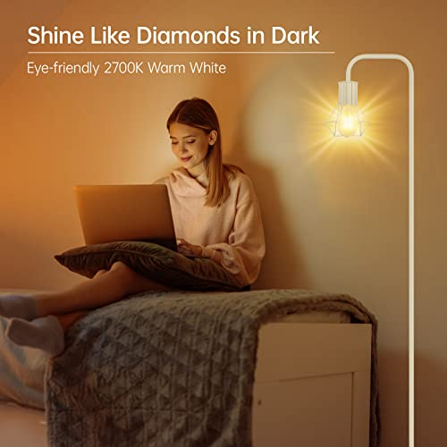 BoostArea Floor lamp,Industrial Floor Lamp,Standing Lamp with 6W LED Bulb,E26 Socket,On/Off Footswitch,Whole Metal,Modern Floor Lamp for Bedroom,Office, Living Room,Rustic,Vintage,Farmhouse - Image 4