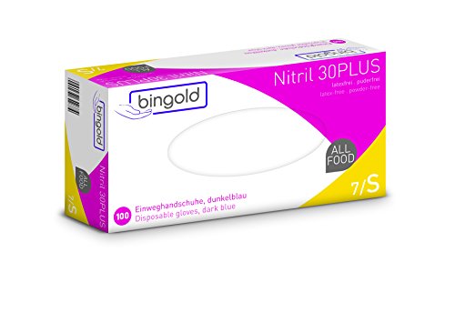 Preisvergleich Produktbild Einmalhandschuhe Nitril 30PLUS dunkelblau 1000St.