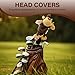 Golf Club Covers Cute Monkey Golf Head Covers Soft Plush Golf Club Head Covers Protect Your Clubs Funny Animal Golf Driver Head Covers Golf Accessories Golfer Gift, Golf Driver Head Covers