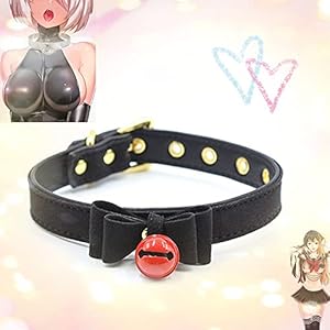 XinLace Zwart lederen halsband, cosplay rekwisieten, SE ~ X speelgoed, meesterspel, stijlvolle jurk