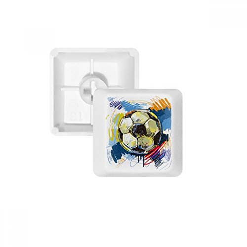 Keycaps PBT clavier mécanique blanc profil OEM R3 touches peintes football sans marquage
