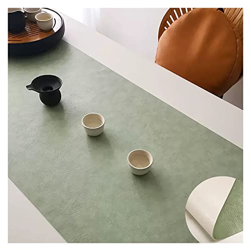 Chemin de table en cuir coloré et ses sets de table imperméables de 51 à 119 cm pour cuisine