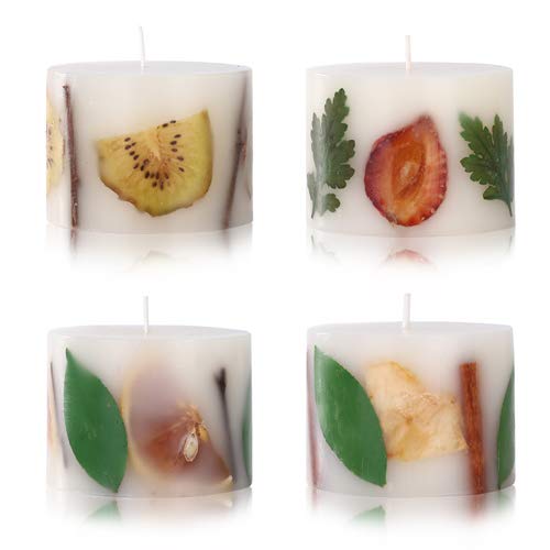 YAMUDA Handmade Delicate 3 x 3 Inch Scented Candles for Birthday Party Wedding
