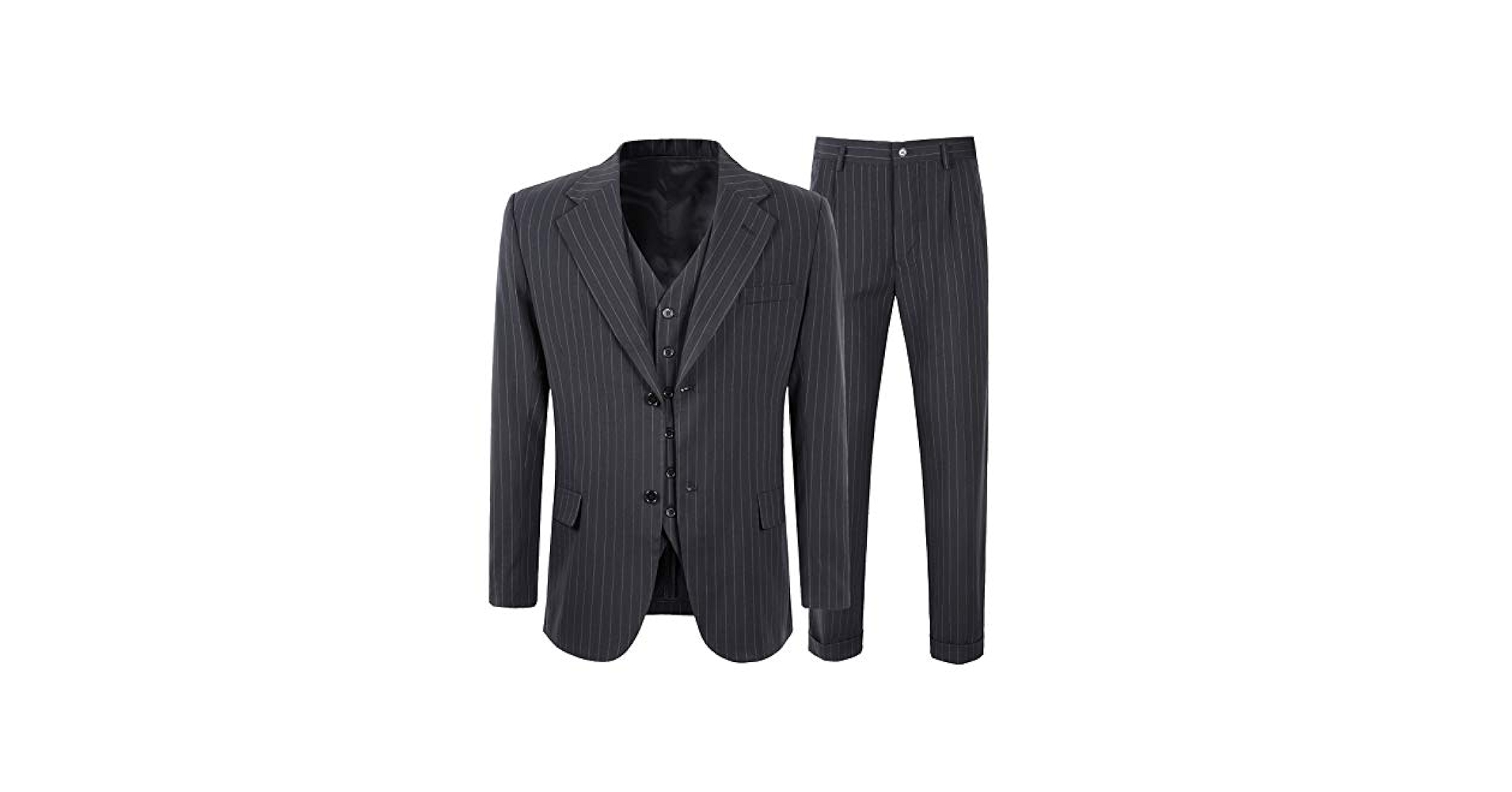 1920s 1930s Mens 3 Piece Pin Stripe Suit Vintage Peaky