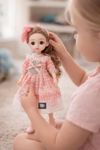 Image of DSR 30 cm Baby Doll with Movable Joints | Cute Princess Doll for Kids | Pack of 1 (OLDPINK)