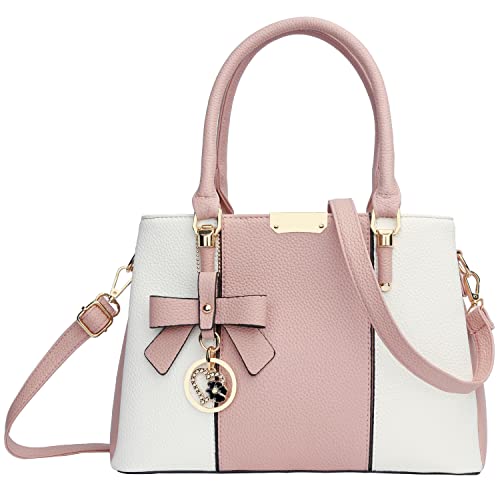 KKXIU 3 Zippered Compartments Purses and Handbags for Women Top H...
