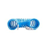 Tubo a spirale per aria compressa in PU poliuretano Ø 8 x 10 mm lunghezza 15 mt completo d...