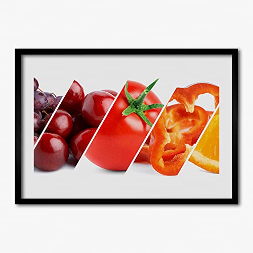 Tableau moderne Tulup 70x50 cm avec cadre en bois de haute finition
