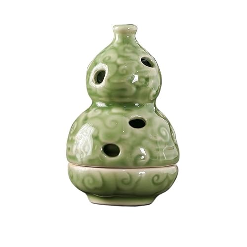 Incense Burner Gourd Plate Incense Burner Ceramic Home Retro Indoor Creative Zen Aromatherapy Small Ornaments Censer