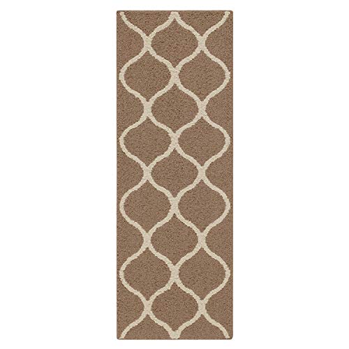 Maples Rugs Rebecca Contemporary Runner Rug Non Slip Hallway Entry Carpet [Made in USA], 1'9