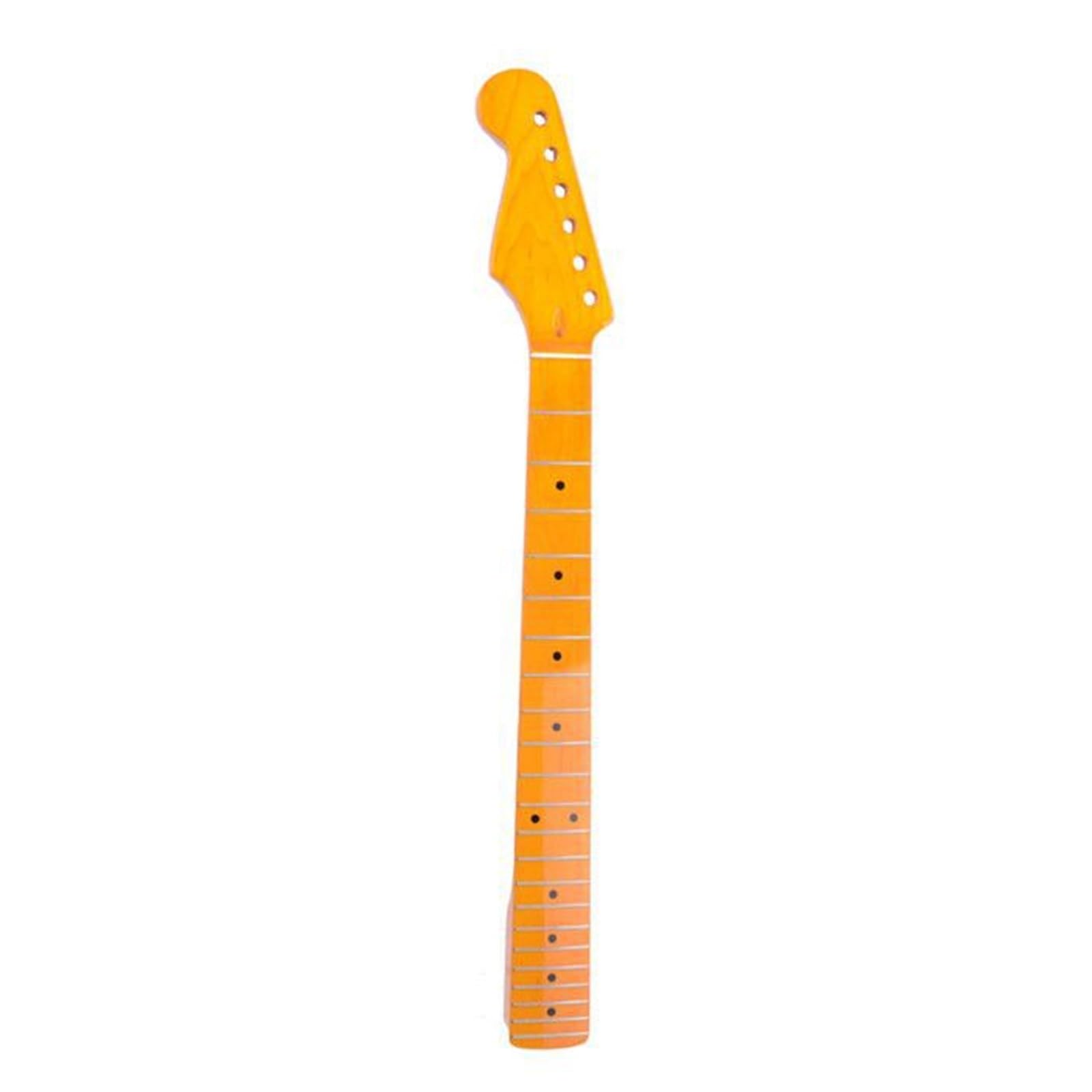Guitare Électrique Professionnelle Avec Manche Revers Gauche 22 Frettes Et Clip Noir
