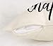 Just One More Chapter Throw Pillow Case Cushion Cover Book Lovers Linen 18 x 18 Inch