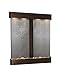 Adagio Water Features Cottonwood Falls Fountain - Blackened Copper - Rounded Edges - Choose Options