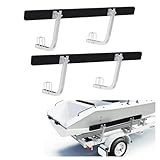 ECOTRIC 61' Adjustable Boat Trailer Bunk Board Guide-On Rails Rustroof Galvanized Steel Ski Boat Fishing Boat Sailboat Trailer 2PCS Adjustable