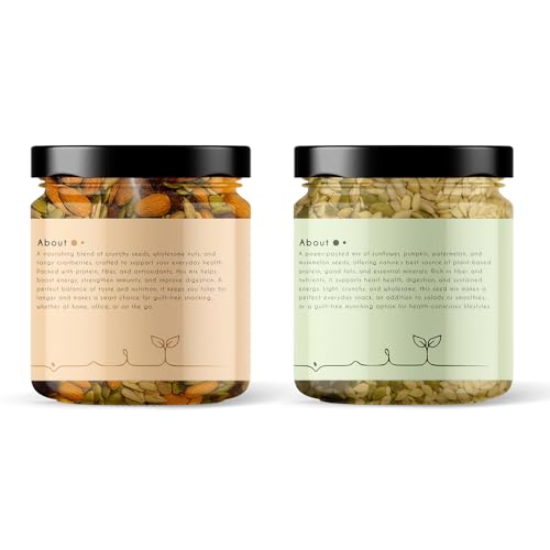 Image of Goshudh Daily wellness Dryfruits Seeds Mixed 250g + Crunchy Seeds 250g Combo Pack | Healthy Superfood Snack (500gm Combo Pack)