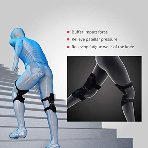 Image of Knee Support Power Brace | Spring Force Knee Booster Pads | Joint Pain Relief Leg Support Belt | Adjustable | Non Slip Knee Stabilizer for Sports Walking Climbing | Recovery Support | Protective Sport(MULTICOLOR)