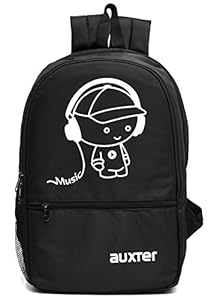 AUXTER Music 33 Ltrs Black School Bag Travel Bagpack Casual Backpack