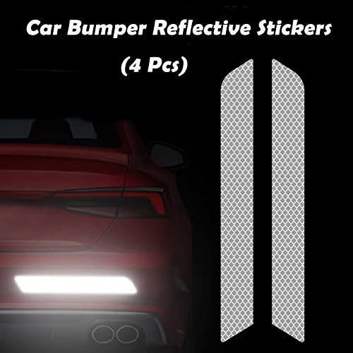 Car Strong Reflective Stickers Set - 40Pcs Reflective Car Wheel Rim Stickers, 2 Set Car Trunk Reflective Stickers, 4Pcs Bumper Reflective Stickers, 4Pcs Rear View Mirror Stickers, 4Pcs Door Stickers #TOP2