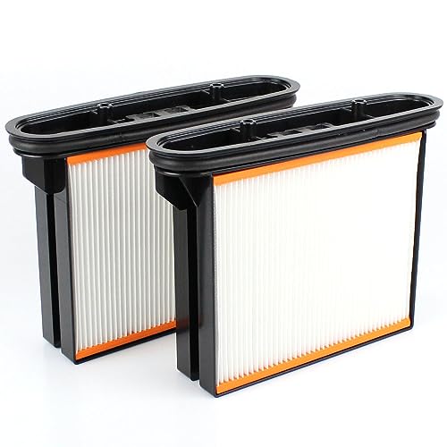2X Premium Filtro Pieghettato per Bosch Gas 25 - GAS25 | Gas 50 - GAS50 | Gas 50M - GAS50M | GAS25L SFC | Compatibile con Bosch 2607432014, 2607432015, 2607432016, 2607432017