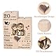 20. Hochzeitstag，Glücklich 20. Jahrestag Geschenk für Frau Mann Paare - Kerzenständer aus Holz Geschenke，20. Jahrestag Deko Geschenk für Frauen Männer Ihn Ihr