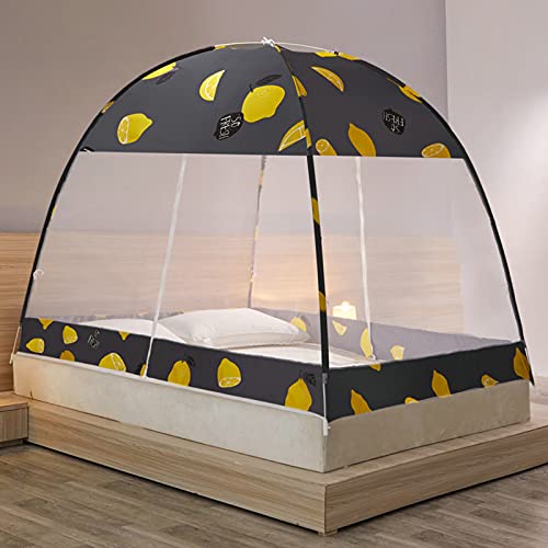 Tienda de campaña universal para cama de 1,8 m y mosquitera emergente plegable de limón 2